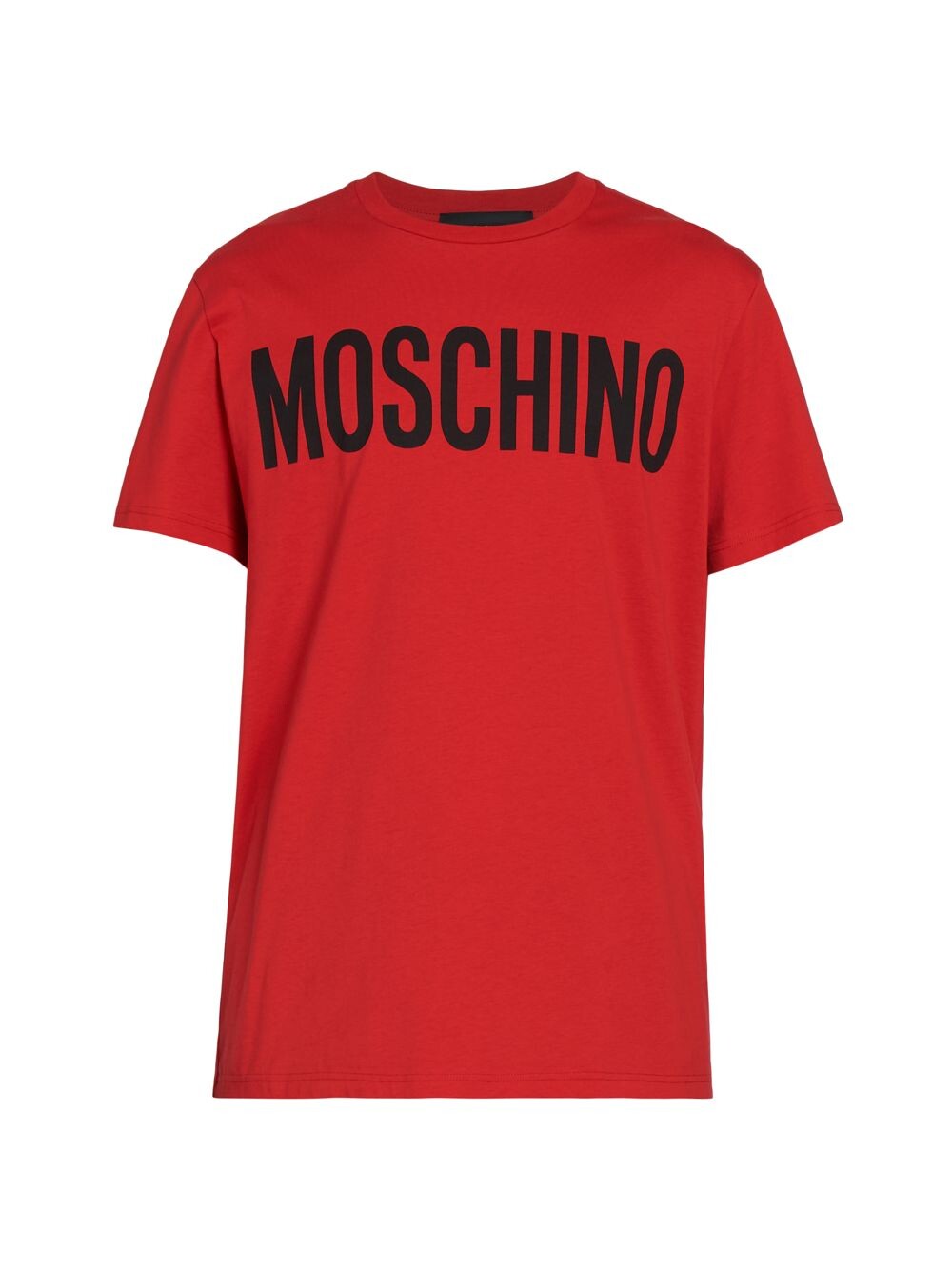

Футболка с круглым вырезом и логотипом Moschino, красный