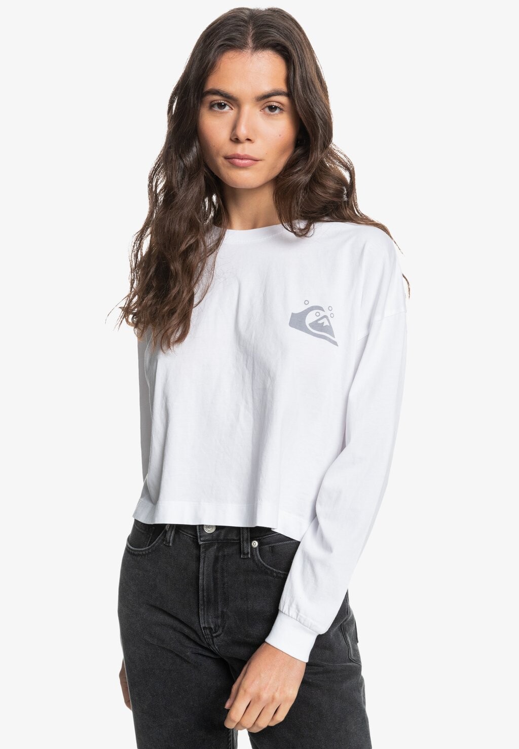 

Топ с длинными рукавами Quiksilver, белый