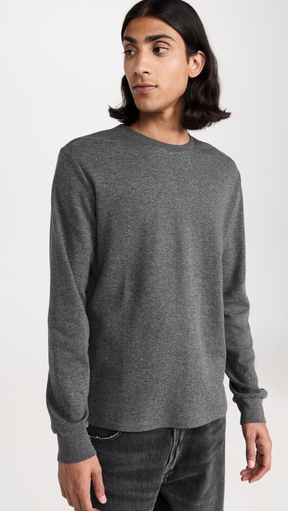 

Футболка FRAME Heather Duofold Long Sleeve, серый