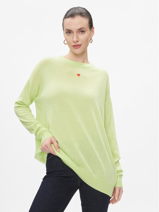 Пуловер свободного кроя Max&Co., зеленый