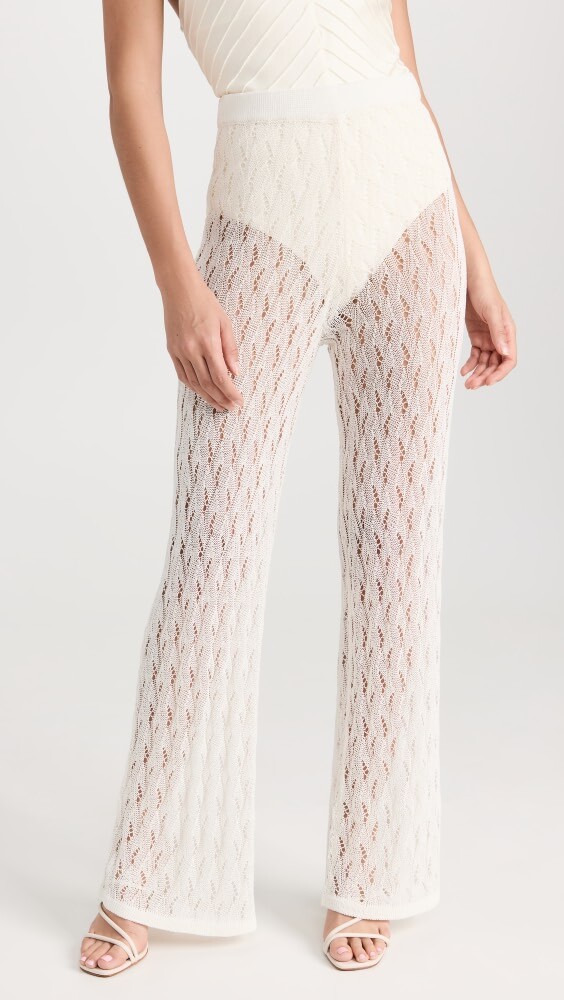 

Брюки Shani Shemer Dylan Knit Long, кремовый