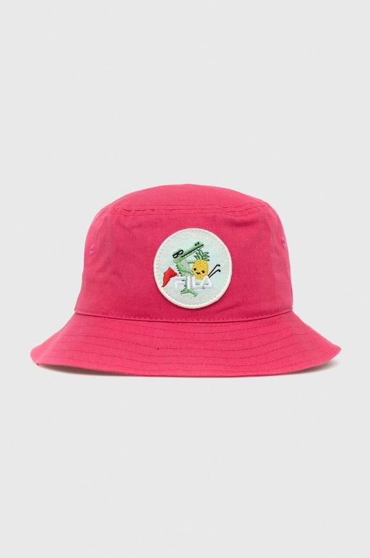 Детская шапка Fila из хлопка, розовый