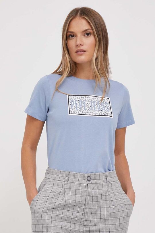 

Хлопковая футболка Pepe Jeans, синий
