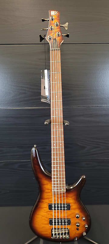 Басс гитара Ibanez SR405EQM - Dragon Eye Burst ovation 2751ax 5 standard balladeer® электроакустическая 12 струнная гитара