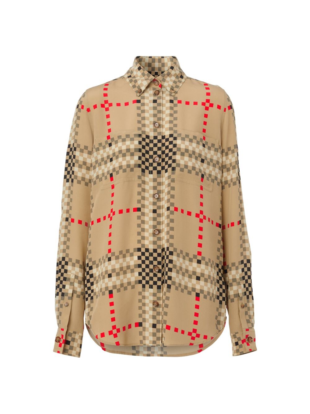

Рубашка Paola в клетку Burberry, бежевый