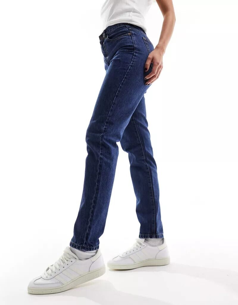 

Голубые зауженные джинсы с завышенной талией Dr Denim Nora
