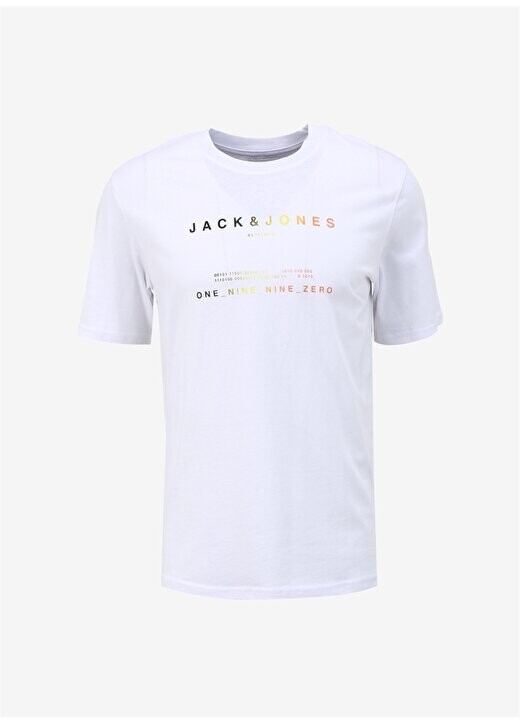 

Белая мужская футболка с круглым воротником JCORIOT TEE SS CREW NECK FST Jack & Jones, белый