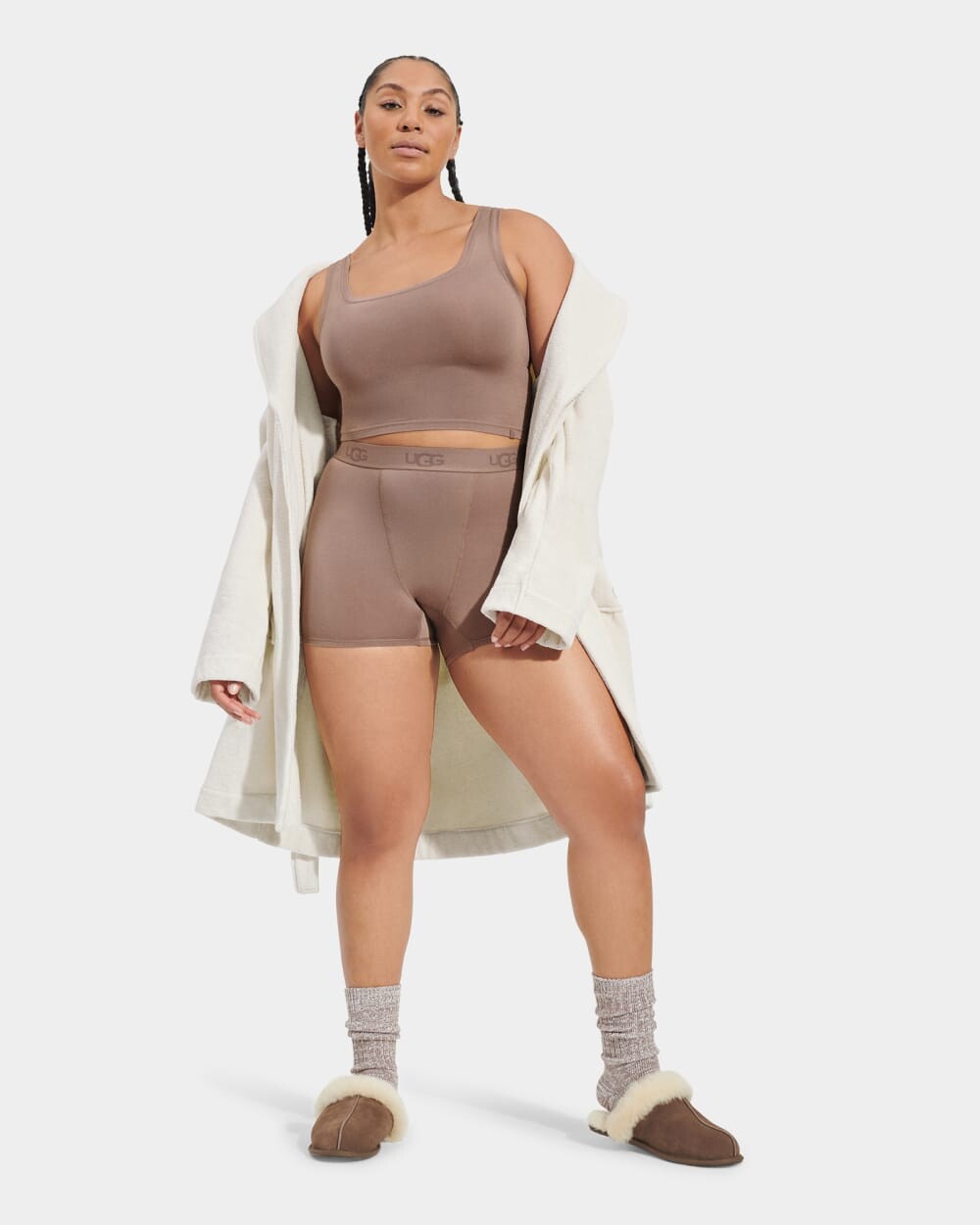 

Халат Lenore Terry Robe UGG, белый