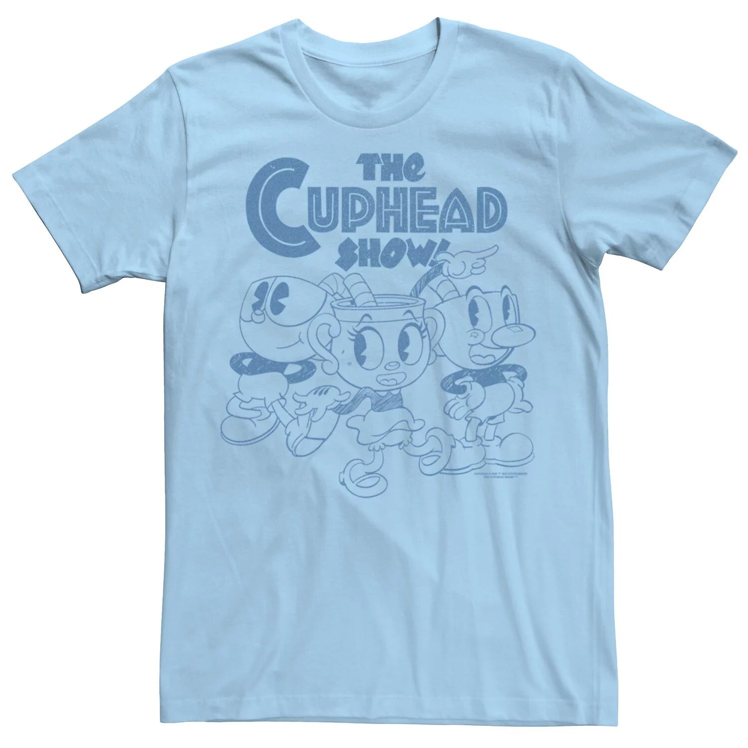 

Мужская футболка The Cuphead Show The Plucky Three Licensed Character