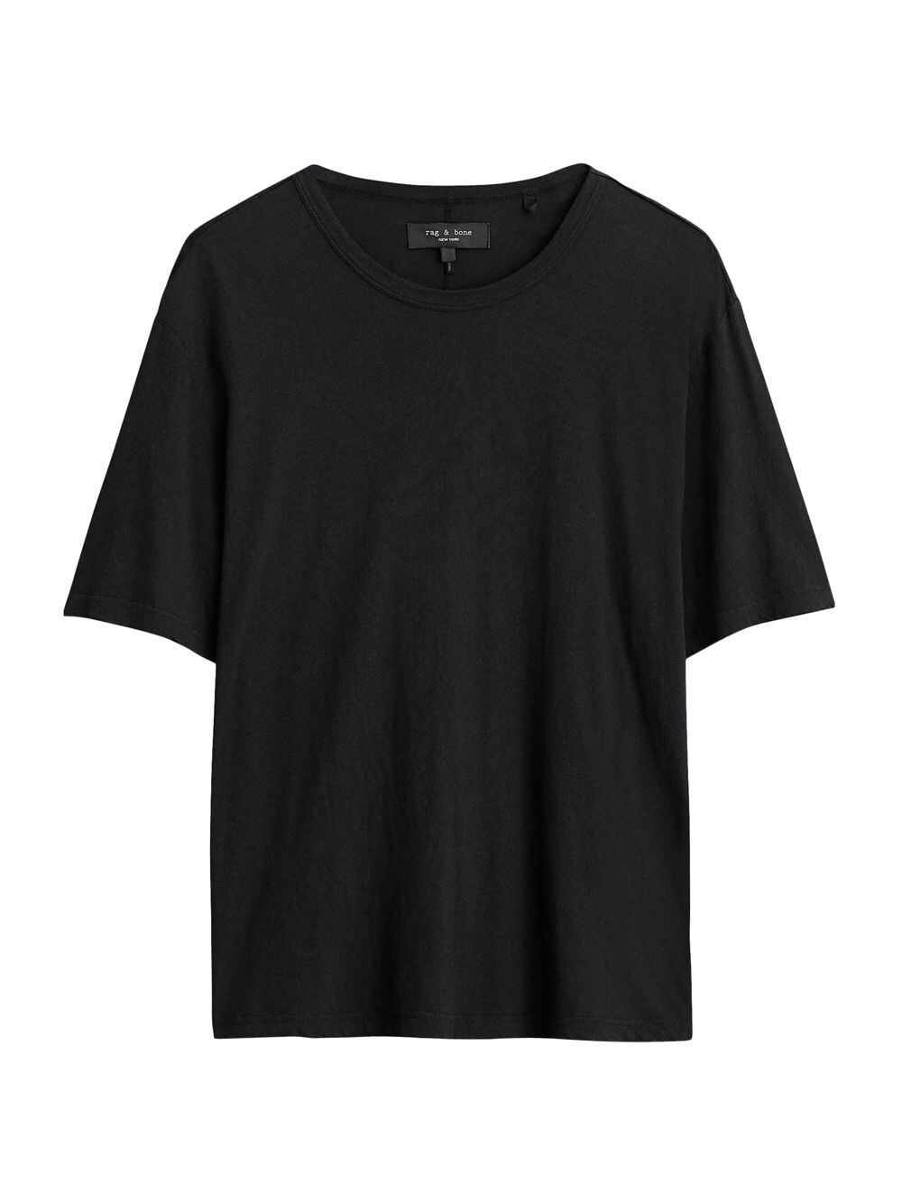 

Хлопковая футболка с круглым вырезом rag & bone, черный