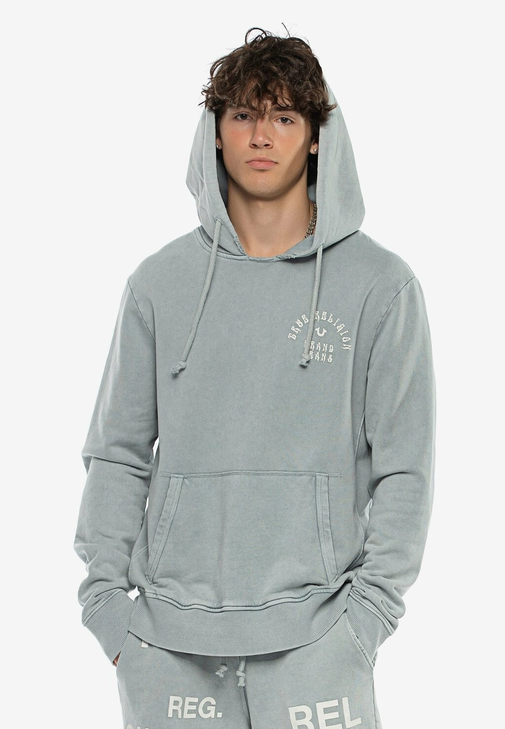 

Худи True Religion, цвет slate grey
