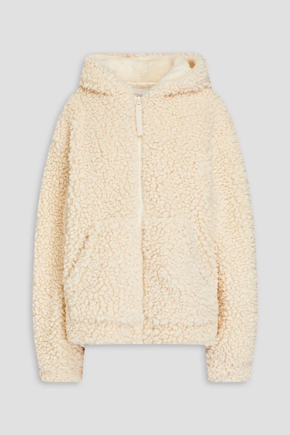 

Куртка из искусственной овчины с капюшоном Helmut Lang, крем
