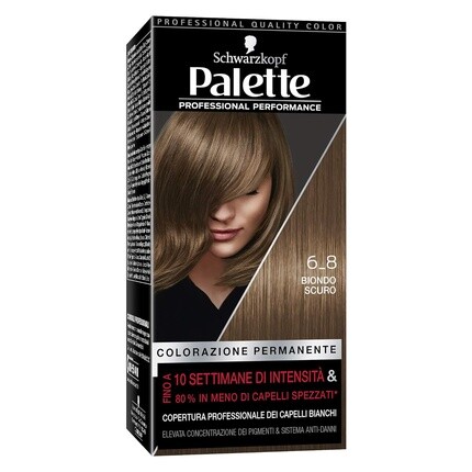 

Перманентная краска для волос Schwarzkopf Palette 6-8 Темно-русый