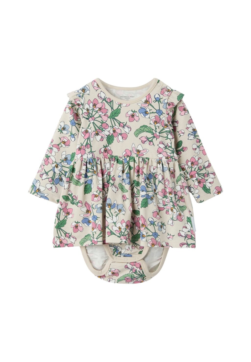 

Платье из джерси FLORAL Polarn O. Pyret, бежевый