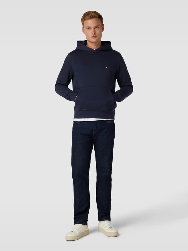 

Толстовка с нашивкой логотипа модели «ФЛАГ» Tommy Hilfiger, темно-синий