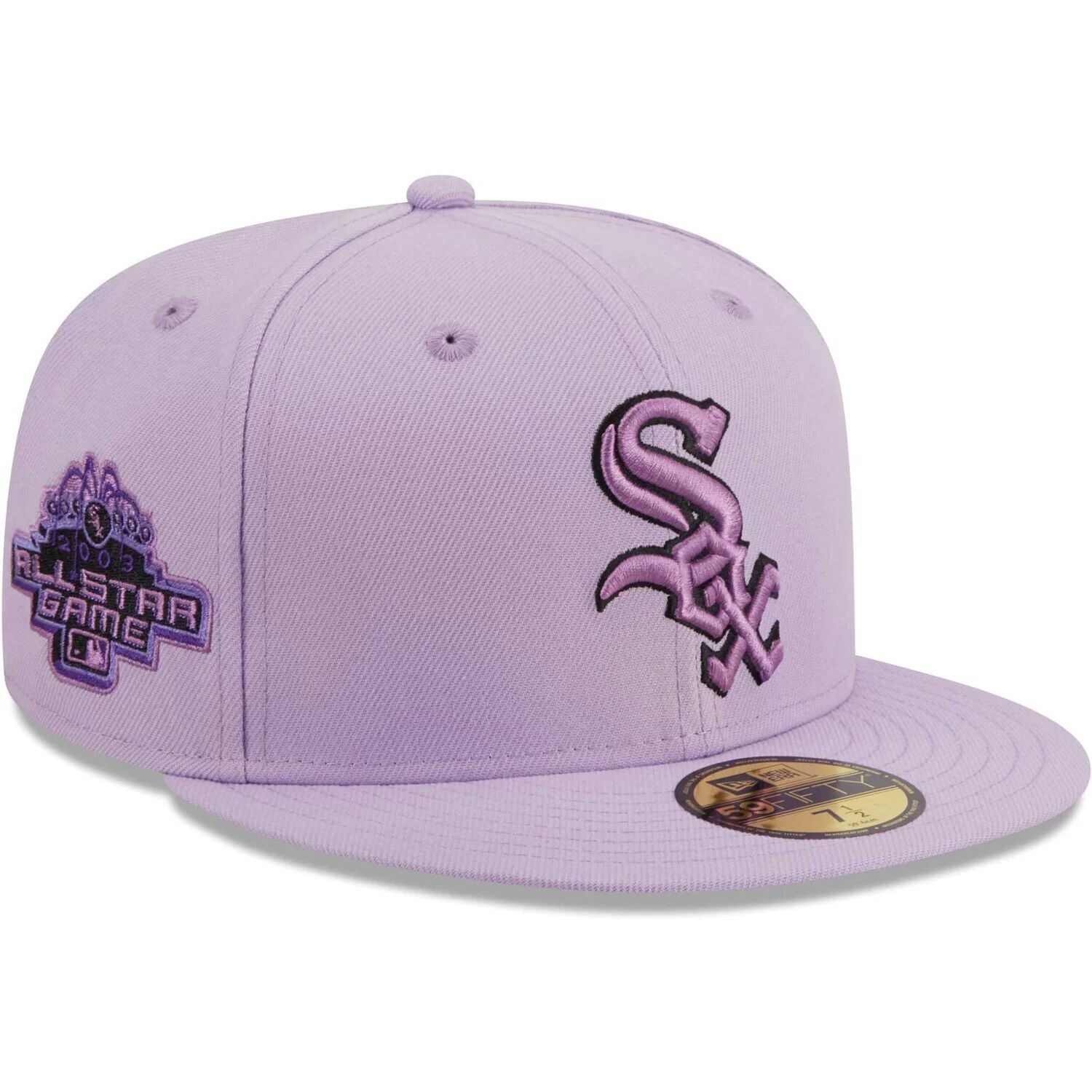 

Мужская приталенная шляпа New Era Lavender Chicago White Sox 59FIFTY