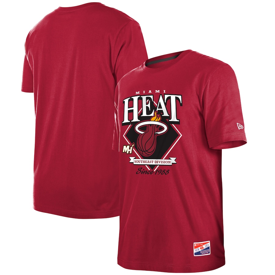 

Футболка с коротким рукавом New Era Miami Heat, красный