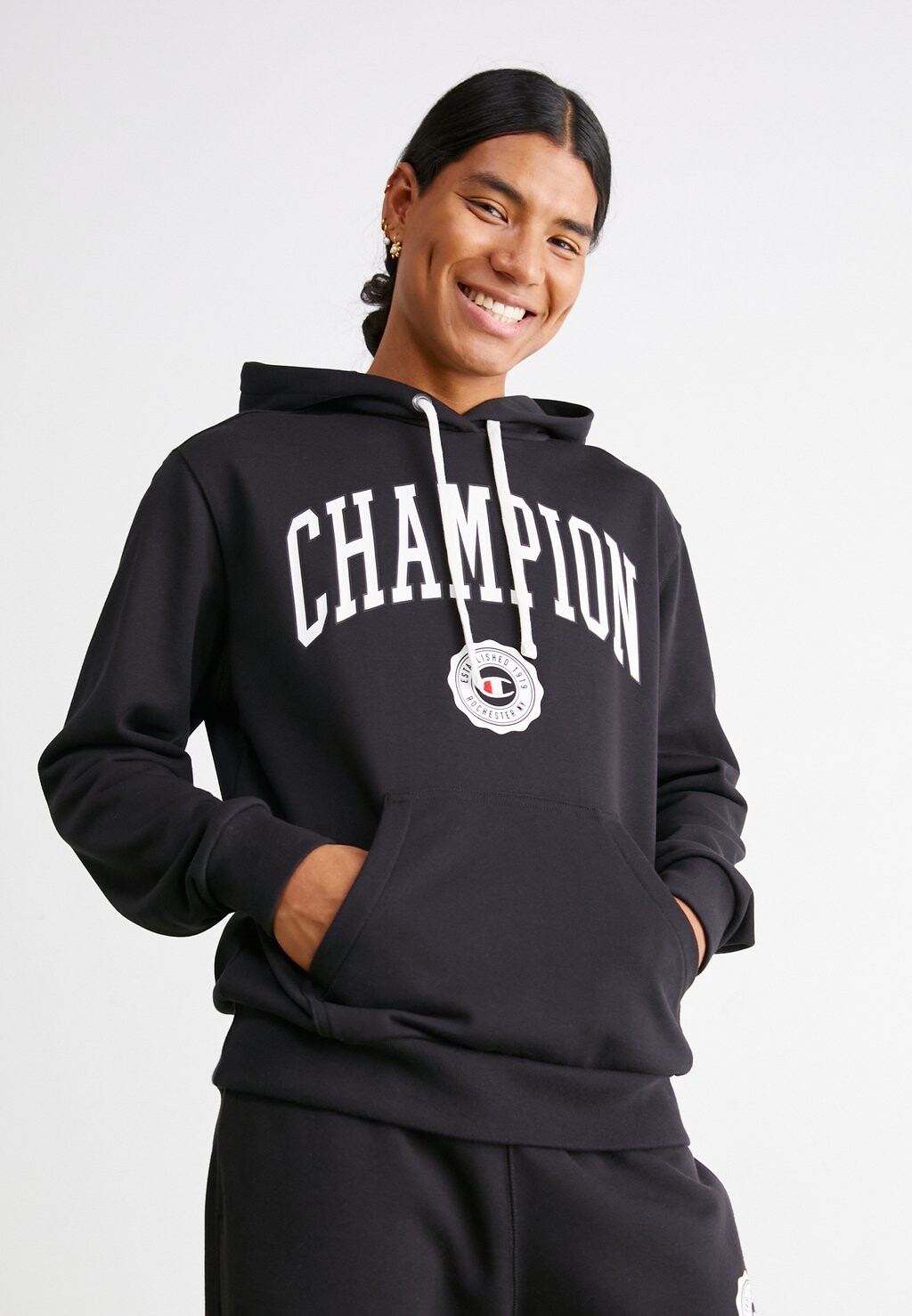 Толстовка BOOKSTORE HOODED Champion Rochester, цвет black толстовка bookstore crewneck champion rochester цвет dark blue