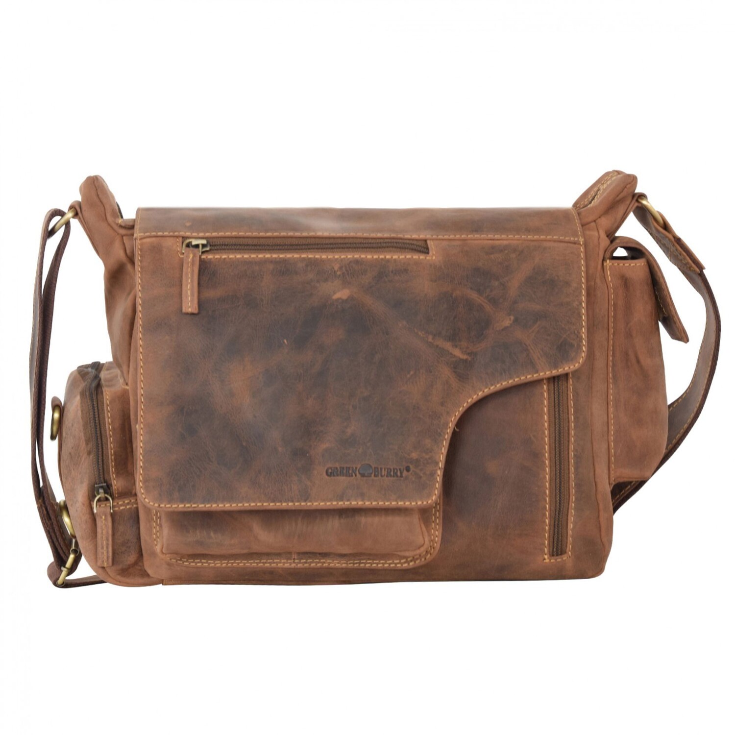 

Сумка через плечо Greenburry Vintage Messenger II Leder 39 cm, коричневый