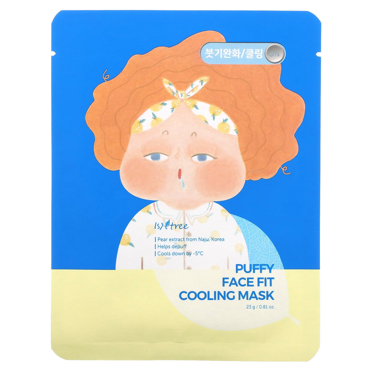 

Охлаждающая маска для лица Puffy Face Fit, 10 шт. Масок, 23 г (0,81 унции), Isntree
