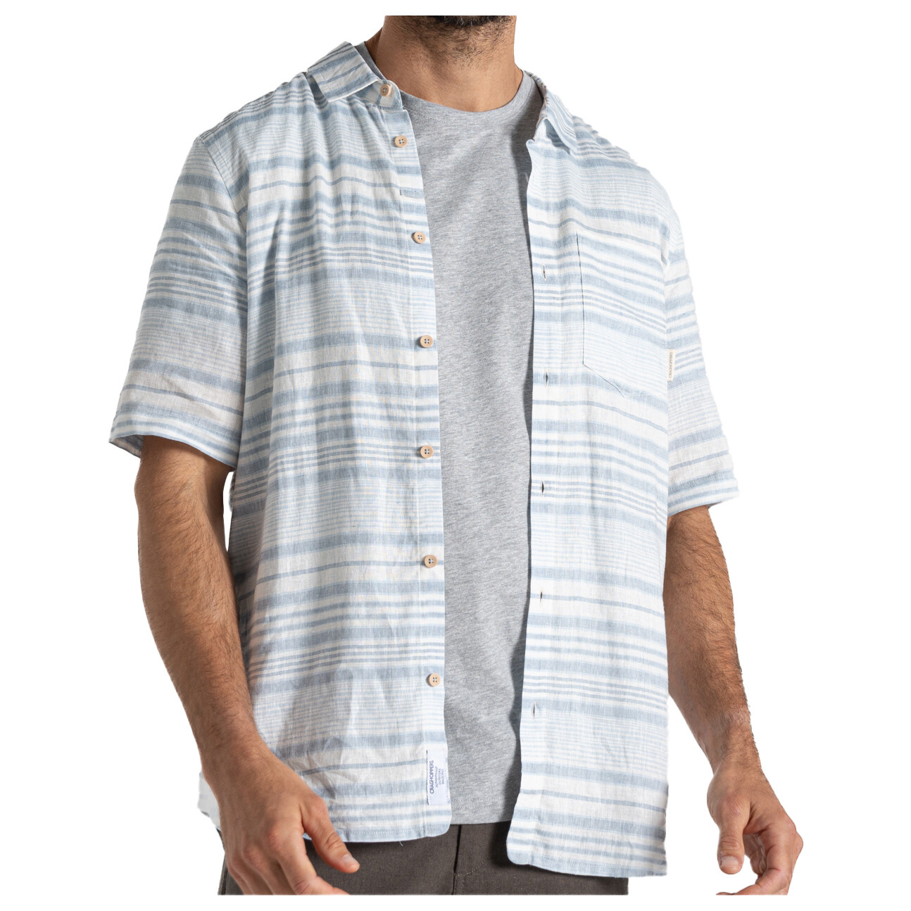 

Рубашка Craghoppers Cartwright Kurzarm, цвет Niagara Blue Stripe