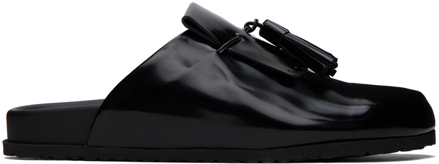 

MSGM Черные тапочки с кисточками