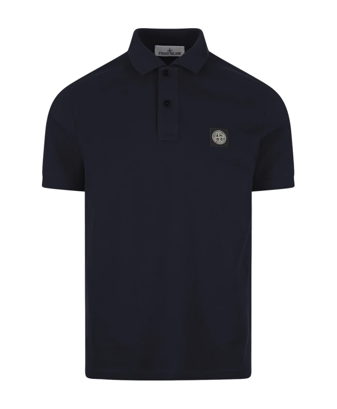 

Футболка поло приталенного кроя Stone Island, синий