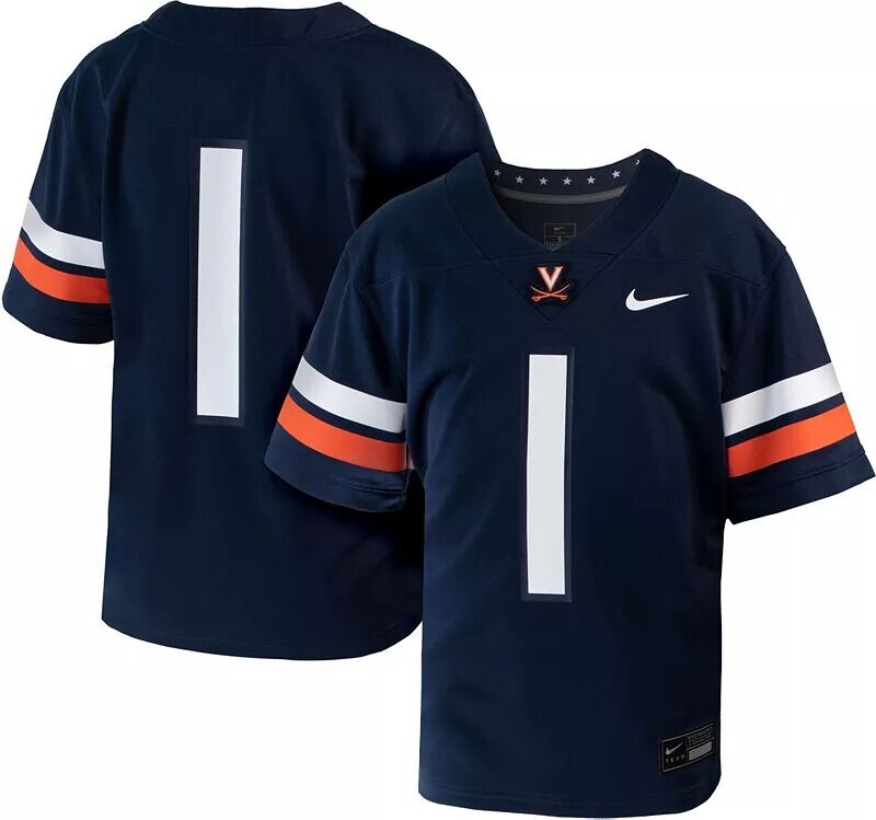

Синяя реплика футбольной майки Nike Little Kids Virginia Cavaliers #1
