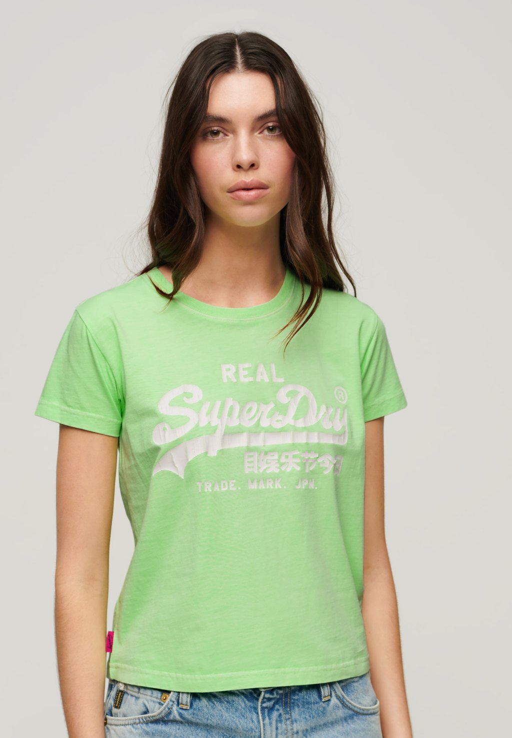 Футболка с принтом GRAPHIC Superdry, цвет neo mint green футболка с принтом osaka kiss superdry цвет enamel green