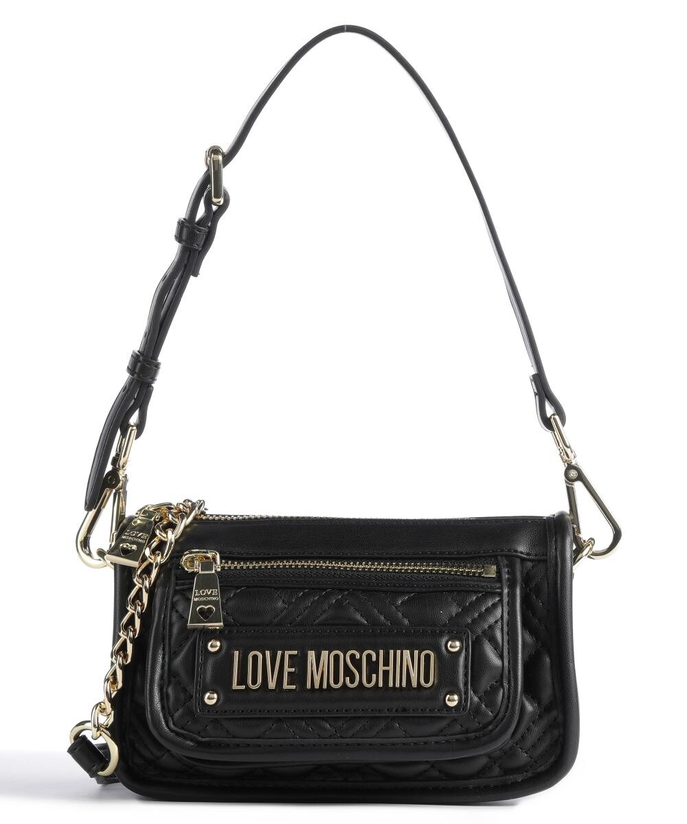 

Стеганая сумка через плечо из искусственной кожи Love Moschino, черный