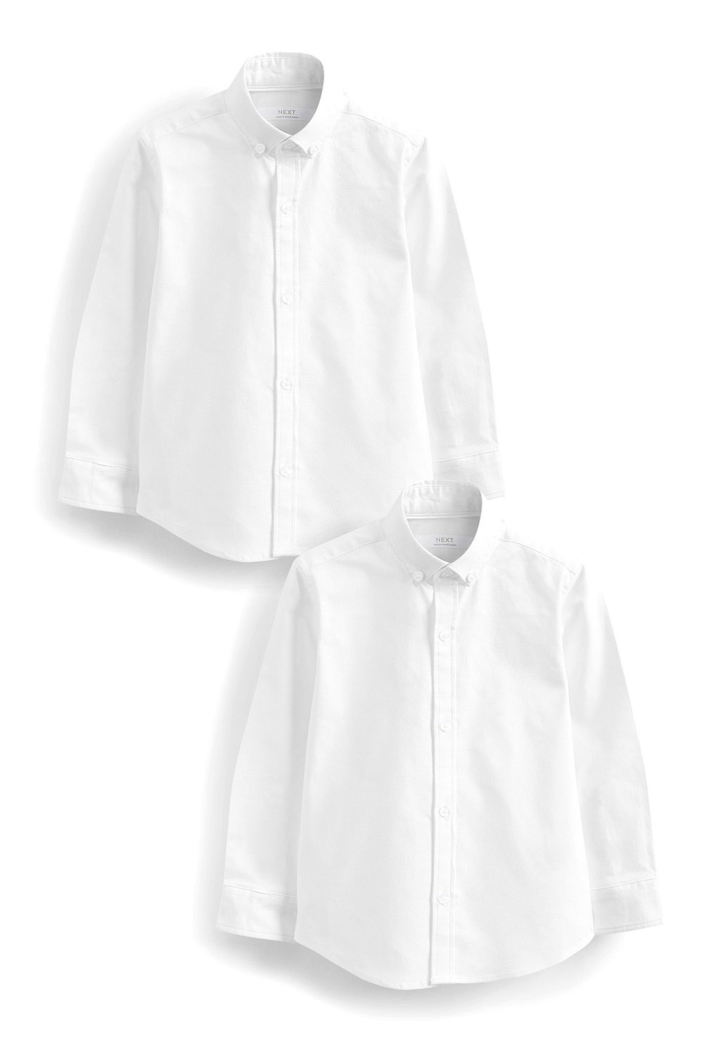 Рубашка 2 PACK OXFORD LONG SLEEVE Next, цвет white pack