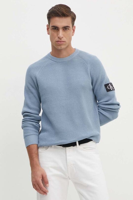 

Хлопковый свитер Calvin Klein Jeans, синий