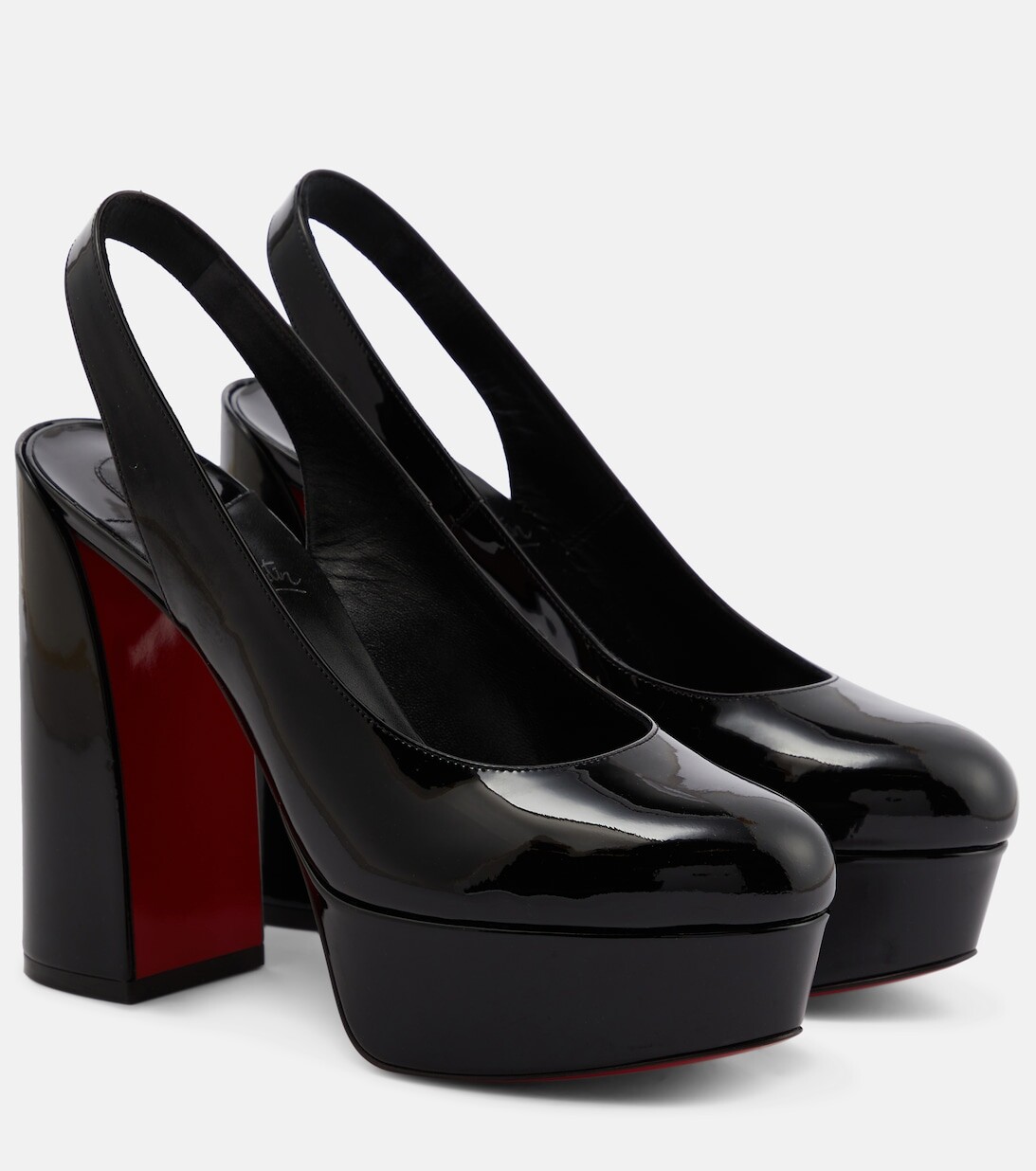 

Кожаные туфли Movida на платформе Christian Louboutin, черный