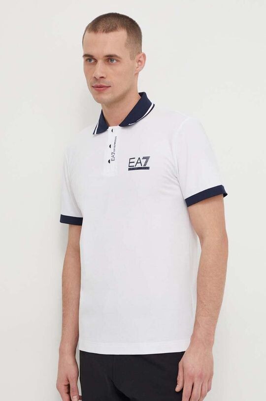 

Поло EA7 Emporio Armani, белый