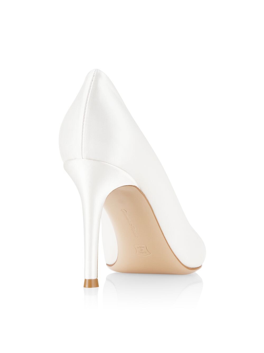

Атласные туфли-лодочки Gianvito 85 Gianvito Rossi, белый