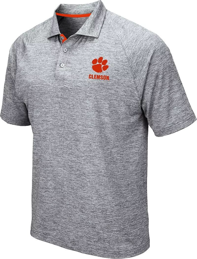 

Colosseum Мужская серая рубашка-поло на танкетке Clemson Tigers