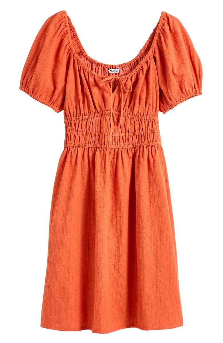 

Хлопковое мини-платье Sophia Dobby с завязками спереди MADEWELL