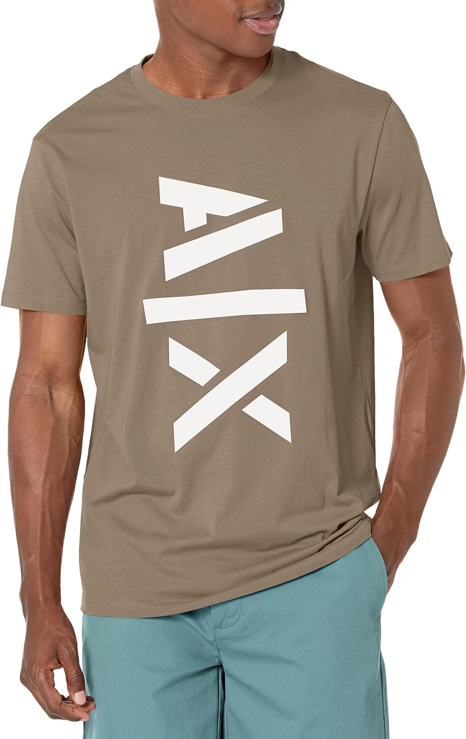 

Футболка с логотипом Jumbo AX Armani Exchange, цвет Crocodile