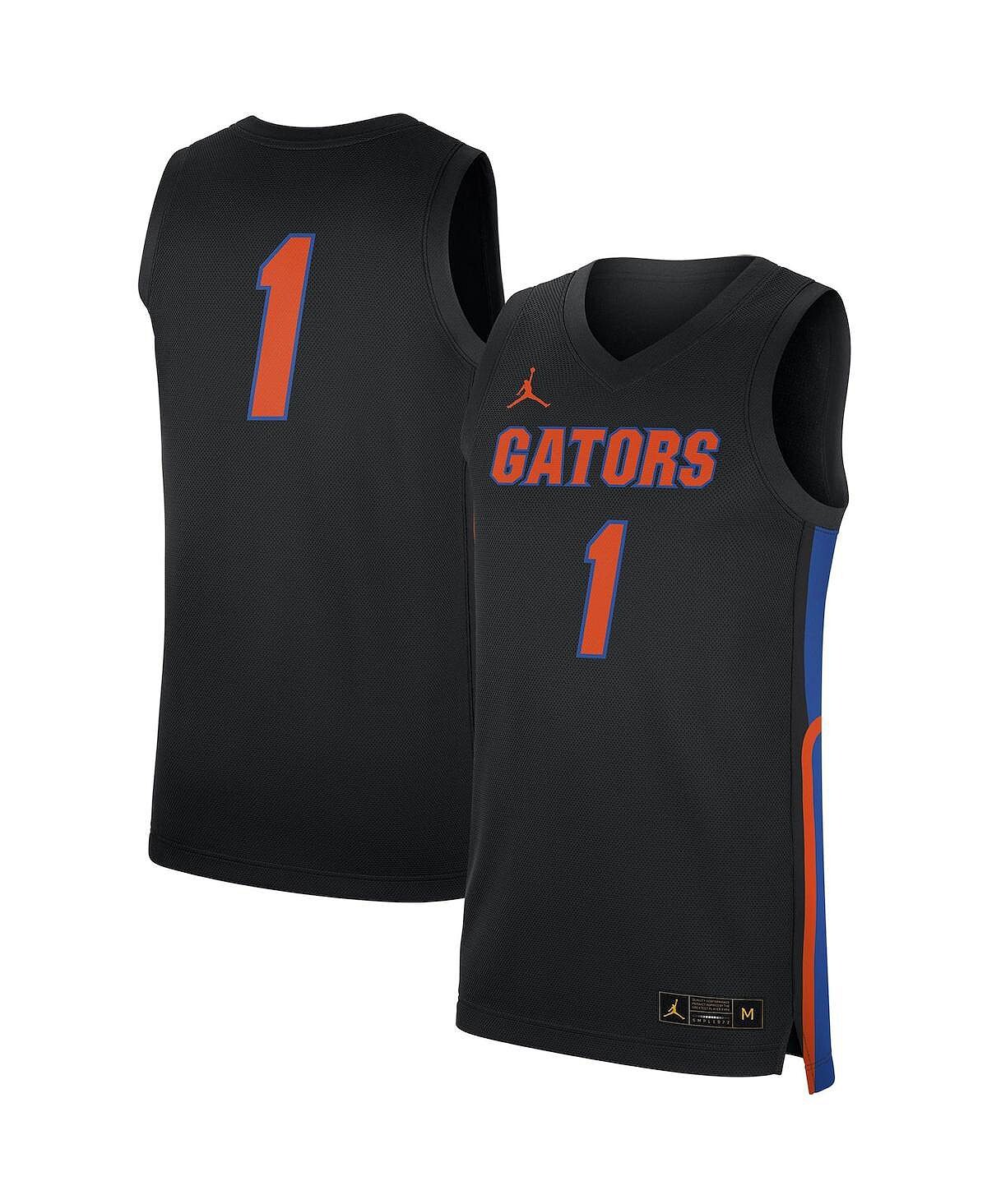 

Мужская брендовая черная копия джерси Florida Gators Jordan, Черный