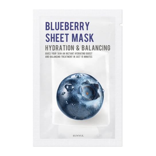 Увлажняющая тканевая маска с ягодами 22мл Eunyul Blueberry Sheet Mask