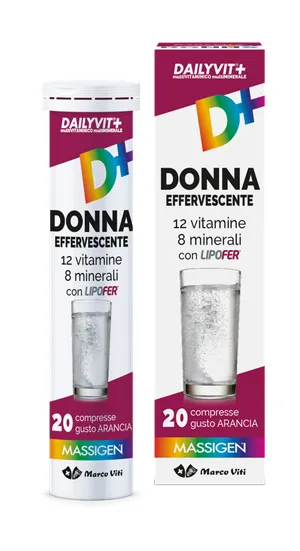 

Massigen Dailyvit+ Woman 20 шипучих таблеток Витаминно-минеральная добавка