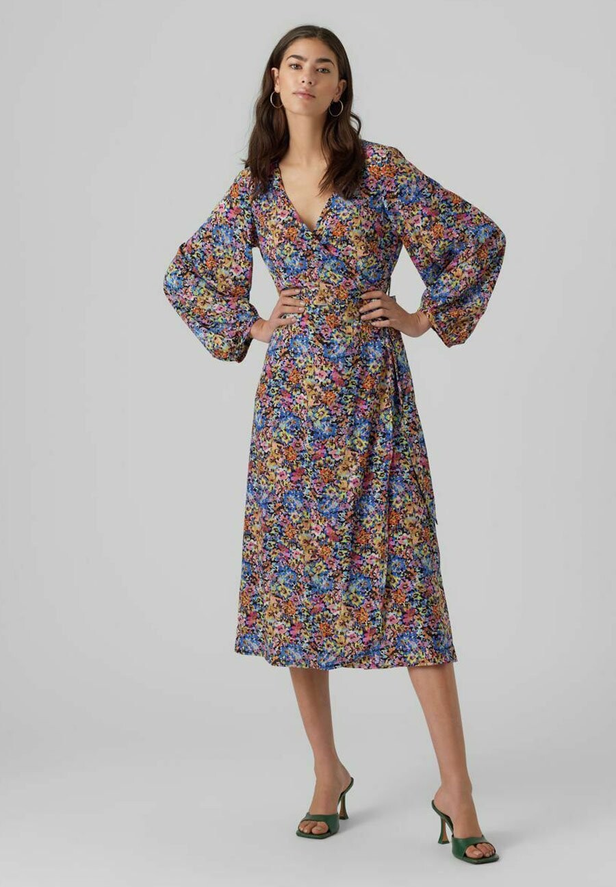 

Летнее платье Vero Moda, черный меланж