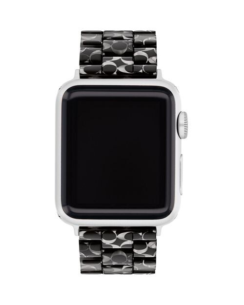 

Фирменный браслет для Apple Watch, 38/40/41 мм COACH, цвет Black