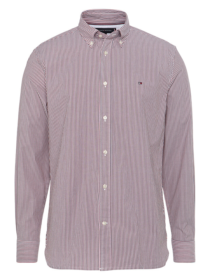 

Рубашка Tommy Hilfiger, цвет Bordeaux/Weiß