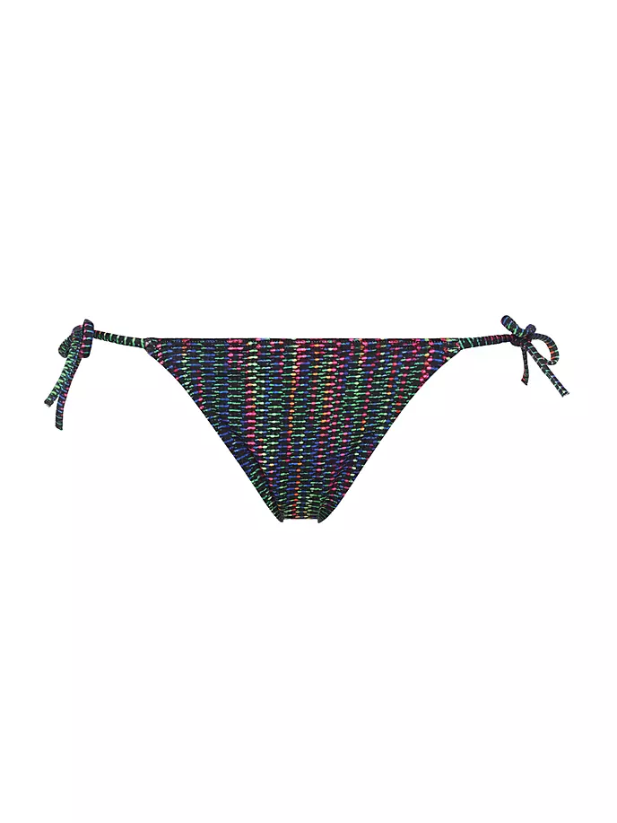 Плавки бикини с геометрическим узором и завязками по бокам Reflet Eres, цвет cameleon print
