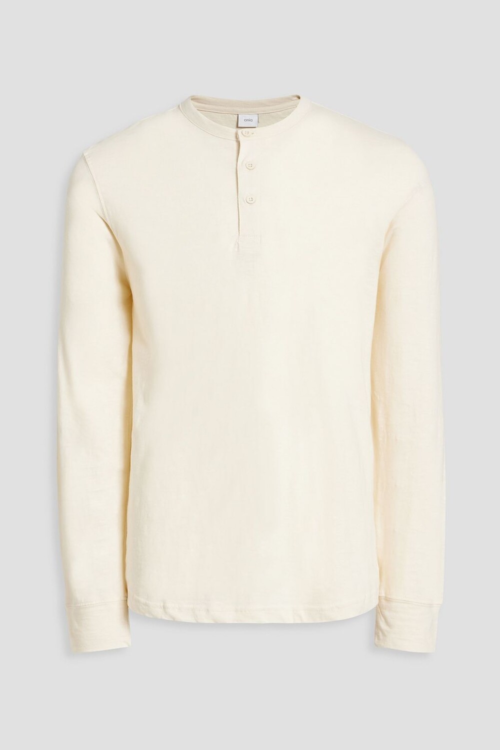 

Футболка Henley из хлопкового джерси Slub ONIA, кремовый, Бежевый