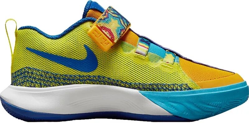 

Детские баскетбольные кроссовки Nike для дошкольников Kyrie Flytrap VI, золотой/синий