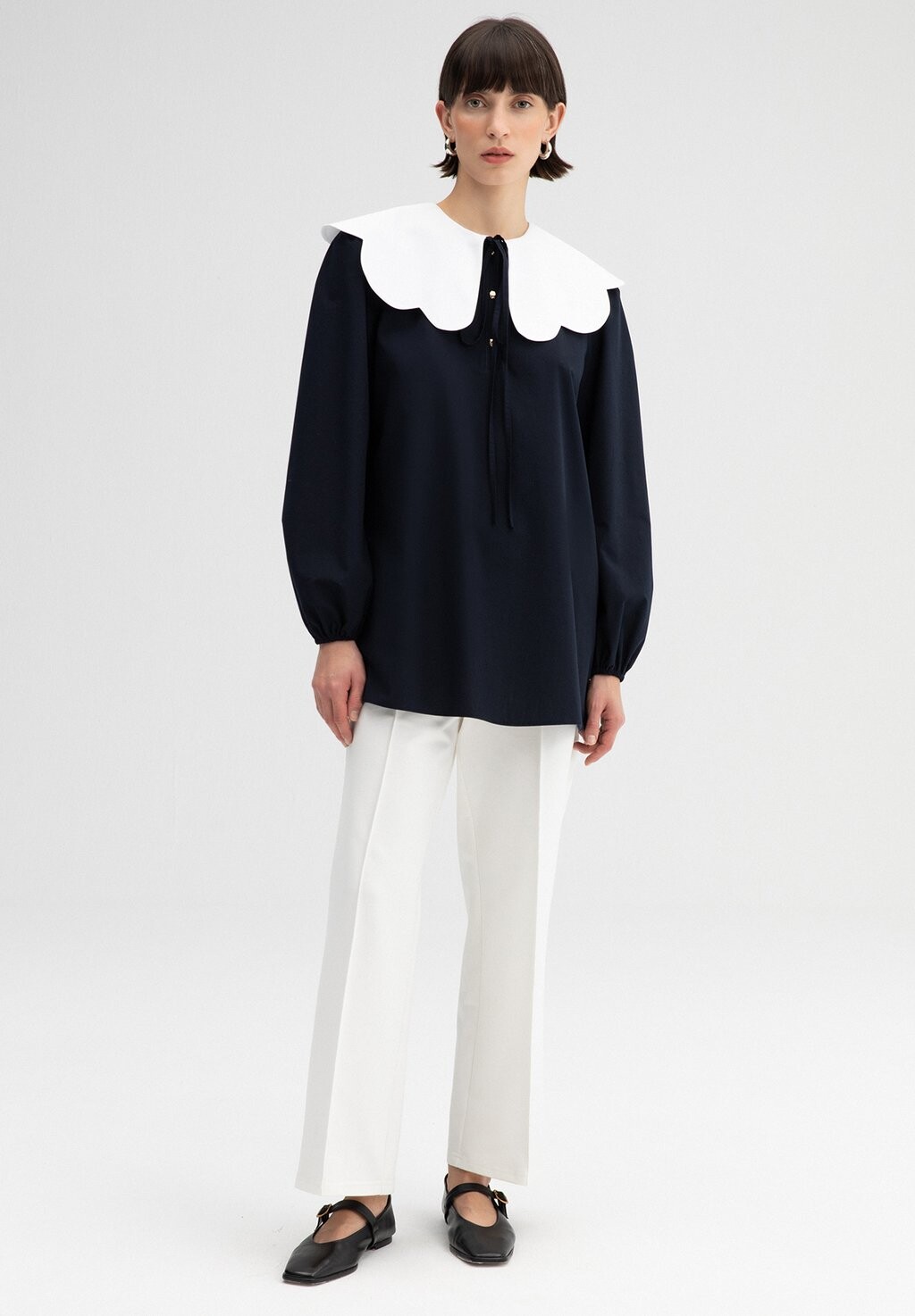 

Туника CONTRAST COLLAR Touché Privé, цвет dark blue