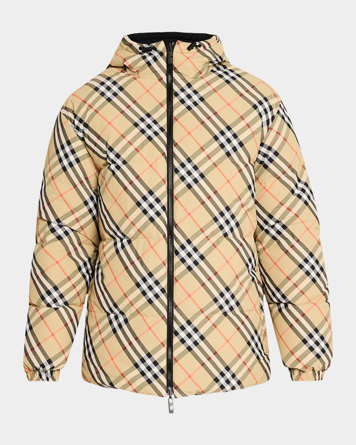 

Мужская куртка-пуховик в клетку Burberry, цвет Sand Ip Check