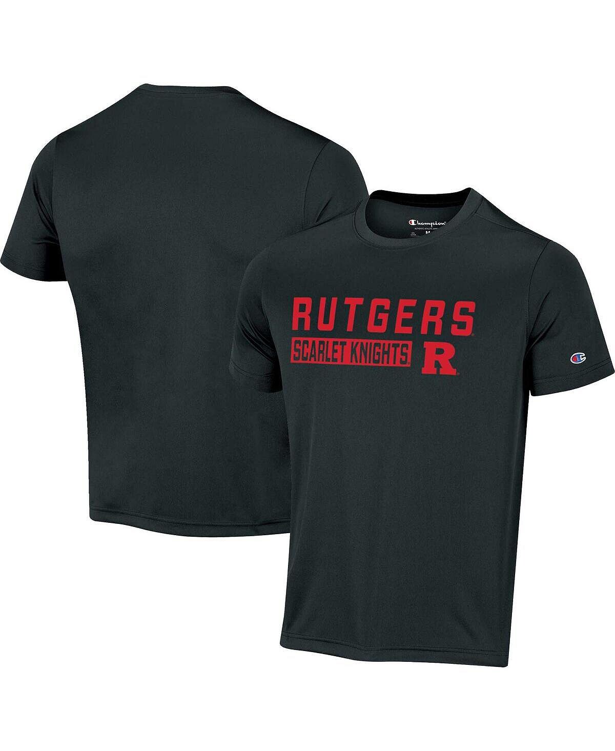 

Мужская черная футболка Rutgers Scarlet Knights Impact Knockout Champion, Черный